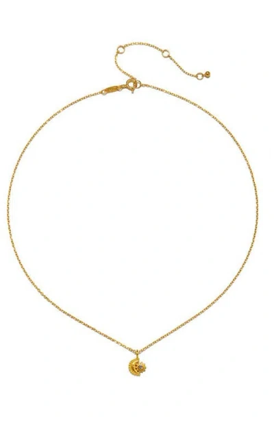 Satya Jewelry Guiding Star Celestial White Topaz Necklace In Gold