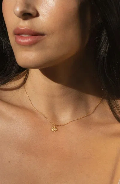 Satya Jewelry Guiding Star Celestial White Topaz Necklace In Gold