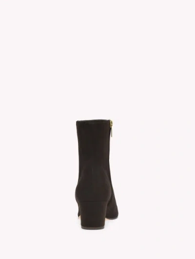 Gianvito Rossi 55mm Keinna Pointed-toe Block-heel Boots In Brown