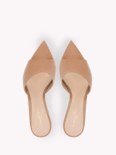 Gianvito Rossi 100mm Dasha Platform Pointed-toe Sandals In Brown