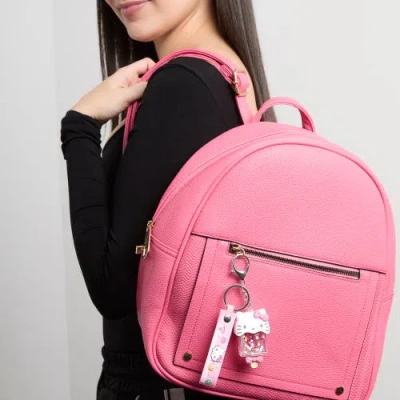 Hello Kitty Acrylic Liquid Popsicle Keychain In Metallic