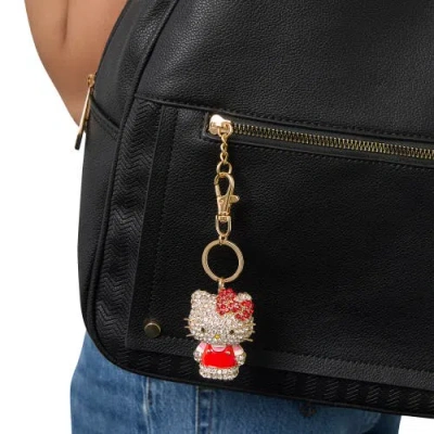 Hello Kitty Pave 3d Bling Keychain In Multi