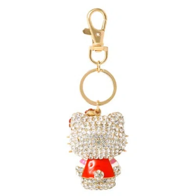 Hello Kitty Pave 3d Bling Keychain In Multi