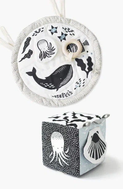 Wee Gallery Ocean Activity Pad And Soft Block Bundle In Multi