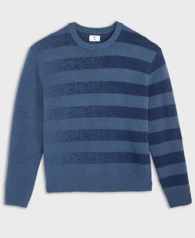 Mode Of One Men's Relaxed-fit Rugby Stripe Sweater, Macy's Exclusive In Blue