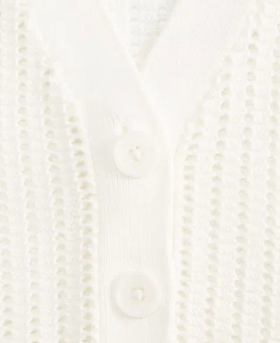 Epic Threads Little & Big Girls V-neck Button Cardigan, Exclusively At Macy's In White
