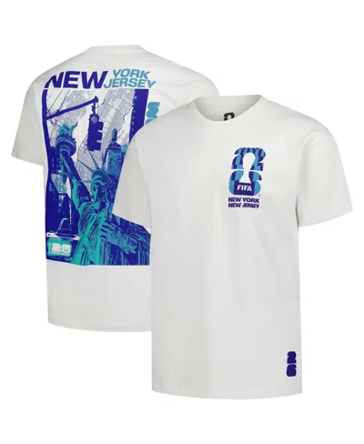 Outerstuff Men's Cream 2026 Fifa World Cup New York Host City Local Oversized T-shirt In White