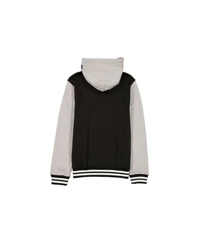 New Era Men's Black/grey Vegas Golden Knights Full-snap Fleece Hoodie Jacket In Gray