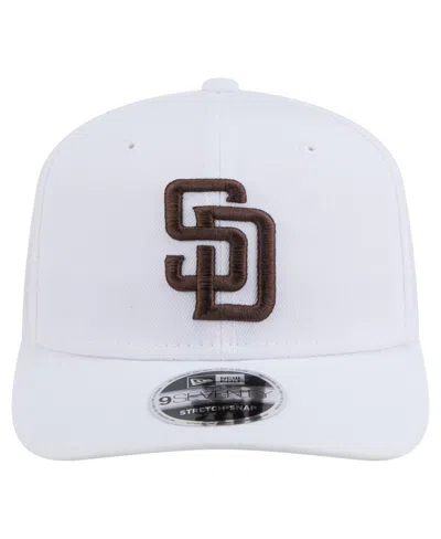 New Era Men's White San Diego Padres Coolera 9seventy Adjustable Hat In Purple