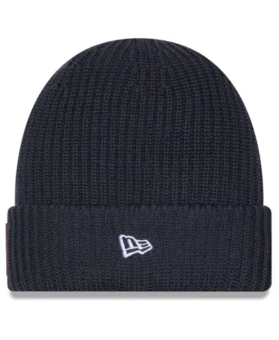 New Era Men's Charcoal Washington Commanders 2025 Sideline Cold Weather Cuffed Knit Hat In Black