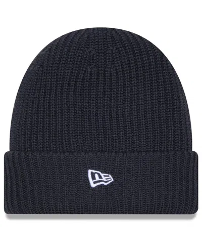 New Era Men's Charcoal Seattle Seahawks 2025 Sideline Cold Weather Cuffed Knit Hat In Black