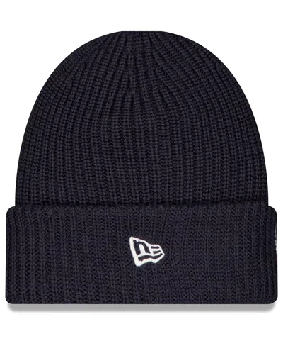 New Era Men's Charcoal Buffalo Bills 2025 Sideline Cold Weather Cuffed Knit Hat In Black