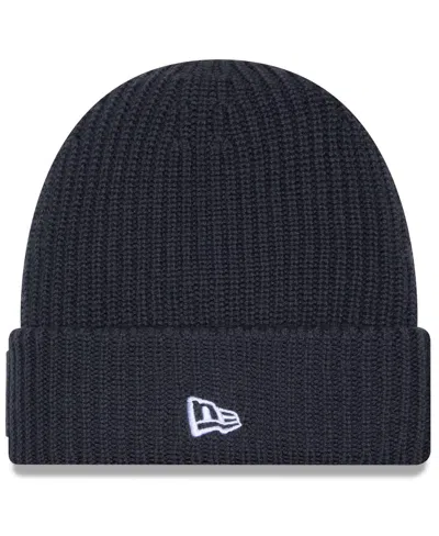 New Era Men's Charcoal Baltimore Ravens 2025 Sideline Cold Weather Cuffed Knit Hat In Black