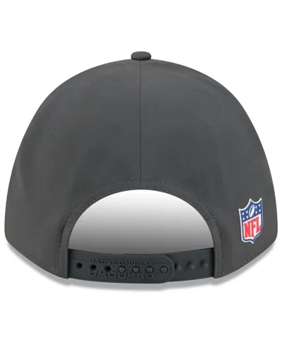 New Era Men's Charcoal Jacksonville Jaguars 2025 Sideline Cold Weather 9forty M-crown Adjustable Hat In Black