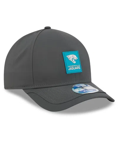 New Era Men's Charcoal Jacksonville Jaguars 2025 Sideline Cold Weather 9forty M-crown Adjustable Hat In Black