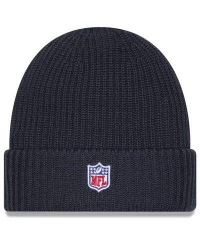 New Era Men's Charcoal San Francisco 49ers 2025 Sideline Cold Weather Cuffed Knit Hat In Black