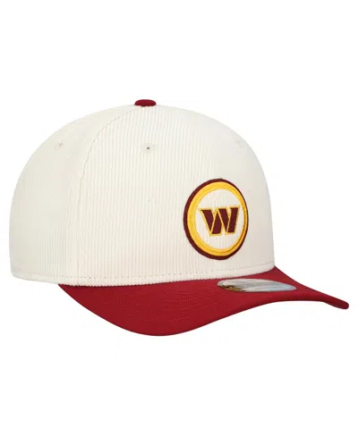 New Era Men's Stone Washington Commanders Loyal Corduroy 9seventy Adjustable Hat In Neutral