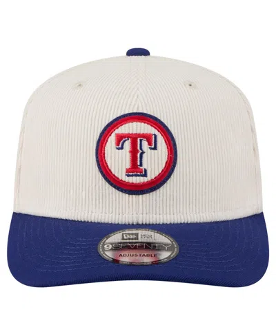 New Era Men's Cream Texas Rangers Loyal 9seventy Adjustable Hat In Neutral