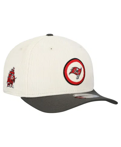 New Era Men's Stone Tampa Bay Buccaneers Loyal Corduroy 9seventy Adjustable Hat In White