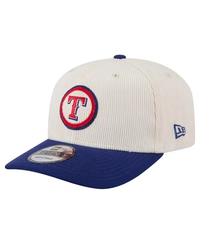 New Era Men's Cream Texas Rangers Loyal 9seventy Adjustable Hat In Neutral
