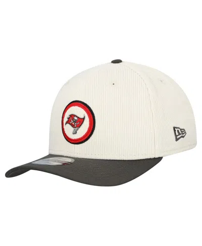 New Era Men's Stone Tampa Bay Buccaneers Loyal Corduroy 9seventy Adjustable Hat In White