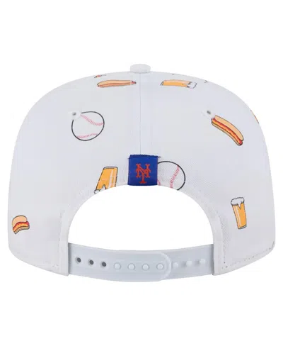 New Era Men's White New York Mets Team Cheer Rope 19twenty Adjustable Hat In White