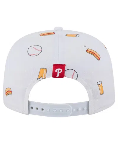 New Era Men's White Philadelphia Phillies Team Cheer Rope 19twenty Adjustable Hat In White