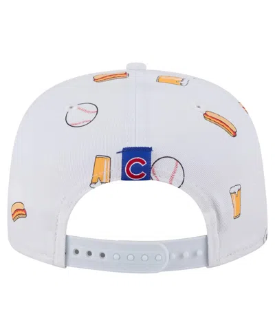 New Era Men's White Chicago Cubs Team Cheer Rope 19twenty Adjustable Hat In White