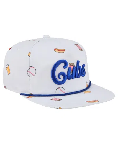 New Era Men's White Chicago Cubs Team Cheer Rope 19twenty Adjustable Hat In White