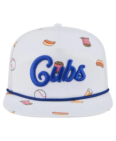 New Era Men's White Chicago Cubs Team Cheer Rope 19twenty Adjustable Hat In White