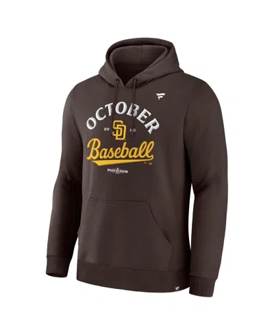 Fanatics Men's Brown San Diego Padres 2025 Mlb Postseason Locker Room Hoodie In Brown