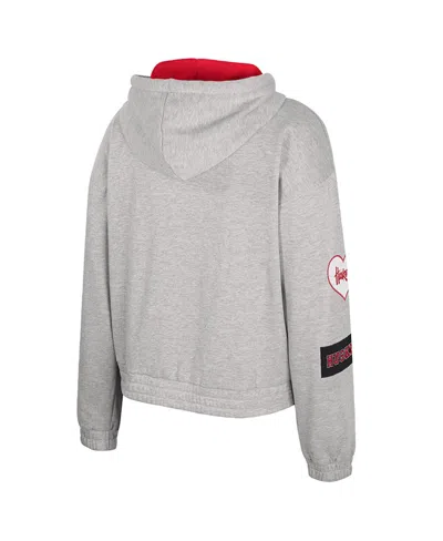 Colosseum Women's Gray Nebraska Huskers Alfie Full-zip Hoodie Jacket In Gray