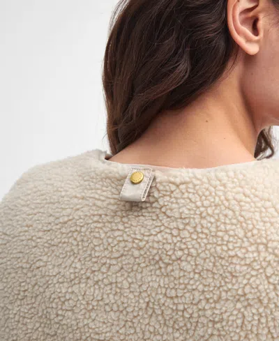 Barbour Dulsie Faux Fur Liner Vest In Neutral