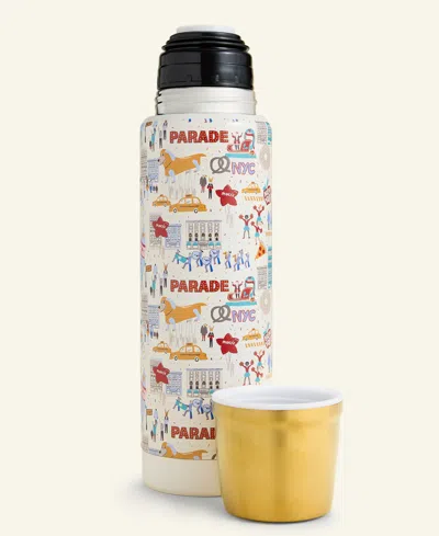 Macy's 99th Thanksgiving Day Parade Nyc Scenic Thermos,  Exclusive In Gold