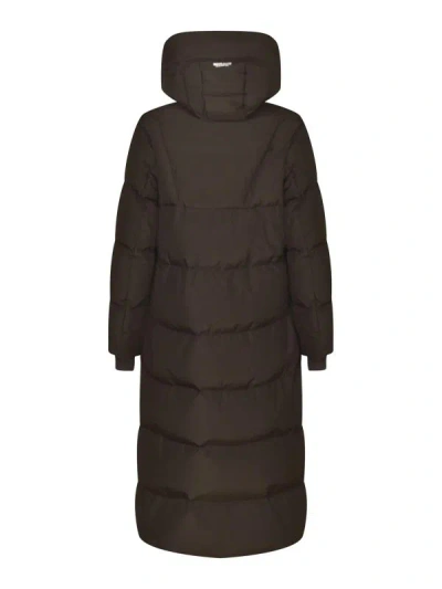 Woolrich Hooded Down Jacket In Black
