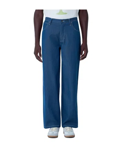 Story Mfg. Denim Trousers With Belt Loops In Blue