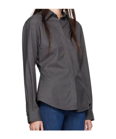 Rohe Lapel Shirt In Black