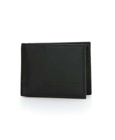 Perry Ellis Portfolio Men's Leather Passcase Wallet In Black