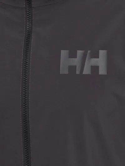 Helly Hansen Zip-up Logo Jacket In Gray