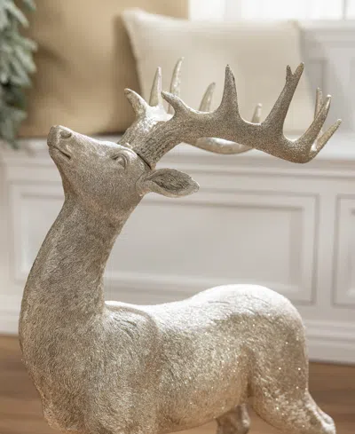 Balsam Hill Parisian Palace Deer, Set Of 2 In Brown