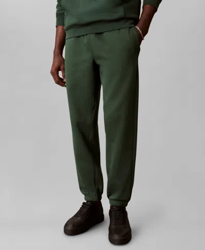 Calvin Klein Men's Archive Logo Regular Fit Joggers In Brown