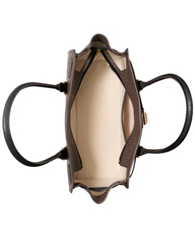 Michael Kors Hamilton Moderne Small Signature Logo Satchel Bag In Gray