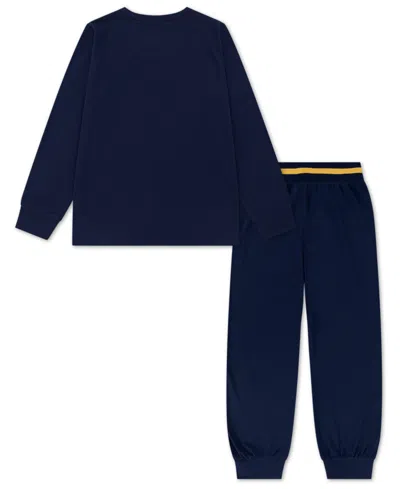 Polo Ralph Lauren Boys 8-20 2-piece Long Sleeve T-shirt And Pants Set In Blue