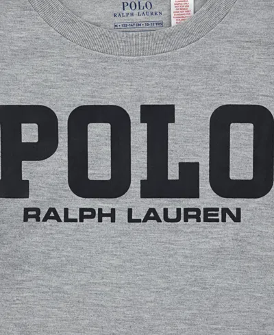 Polo Ralph Lauren Boys 8-20 2-piece Long Sleeve T-shirt And Pants Set In Gray