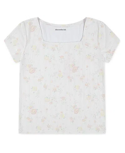 Abercrombie Kids Pointelle T-shirt In Multi