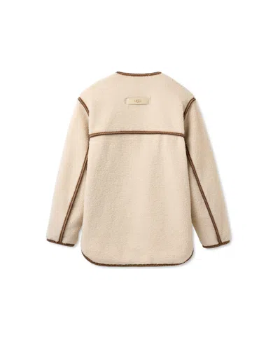 Ugg Women's Emerson Braid Front-placket Jacket In Neutral