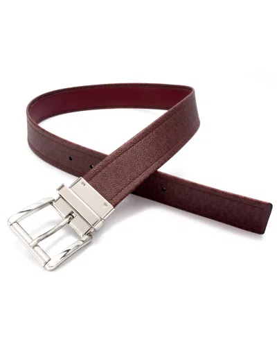 Michael Kors Women's Reversible Signature Leather Belt In Brown