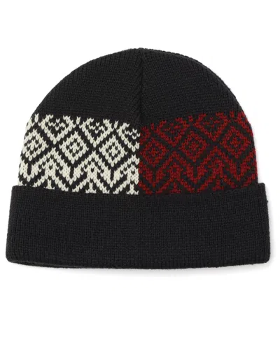 Tommy Hilfiger Men's Bird's Eye Fair Isle Cuff Hat In Brown