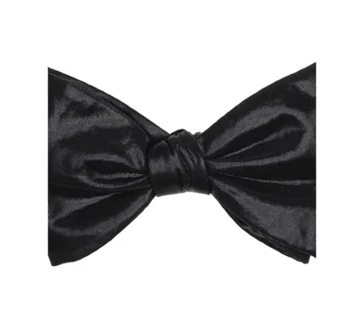 Alfani Men's Chrome Solid Bow Tie, Macy's Exclusive In Brown