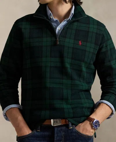 Polo Ralph Lauren Black Watch Cotton Polo Shirt Sweatshirts Green In Green